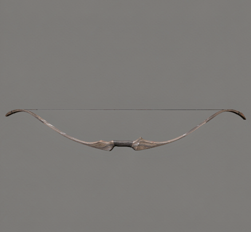 Gray Brown Recurve Bow
