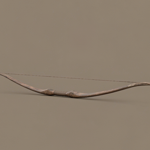Gray Brown Wood Bow