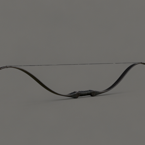 Black Traditional Recurve Bow